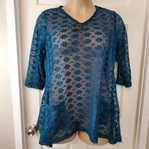 SML Sport Crochet Tunic/Cover-Up